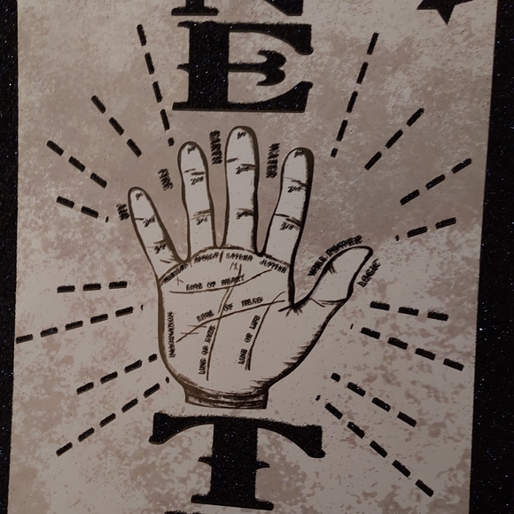Fortune Teller Palm Reader Wall Door Sign Plaque Psychic Hamsa Halloween Decor - Picture 6 of 14